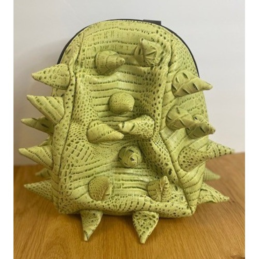 Madpax Spiketus Rex Lunch Bag Kids Lime Green Good Spiked Crocodile Embossed